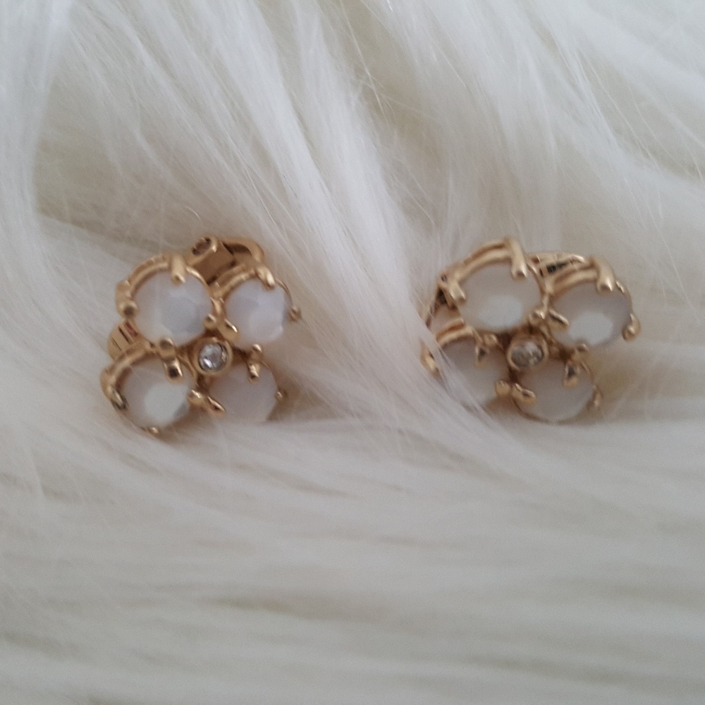 Kate Spade Mother-of-Pearl clip on Earrings - Picture 2 of 4